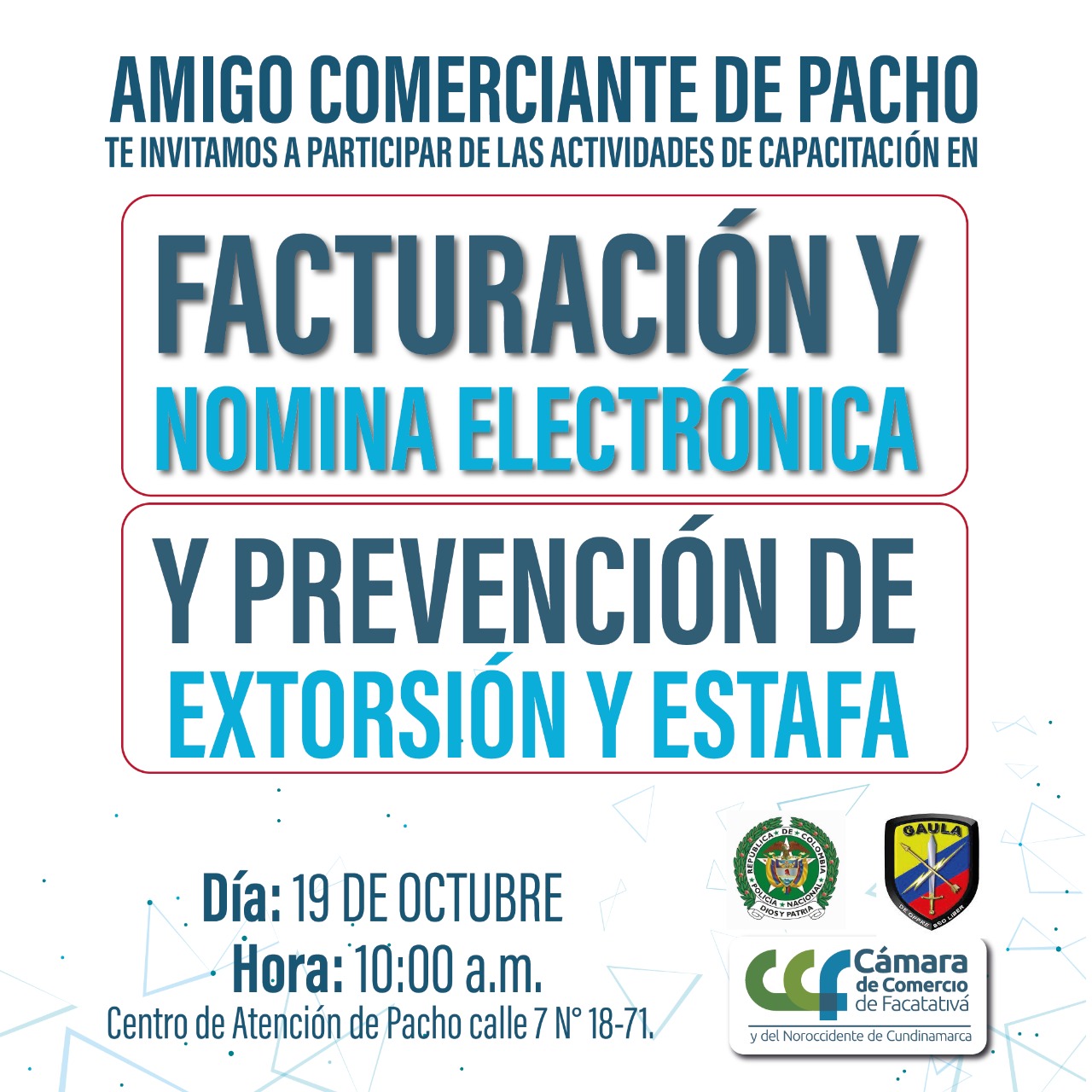 Facturación Y Nómina Electrónica Y Prevención De Extorsión Y Estafa 18.10.22